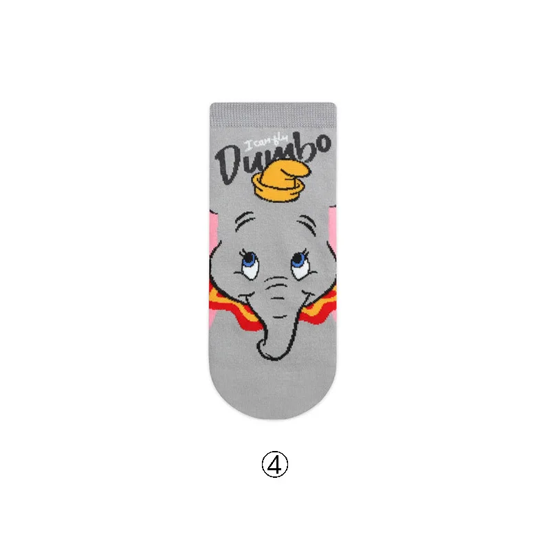 Дисней Король Лев Simba/Кабан/Аладдин лампа Бог/Дамбо носки Harajuku мультфильм печати смешные носки Весна короткие носки - Цвет: 1
