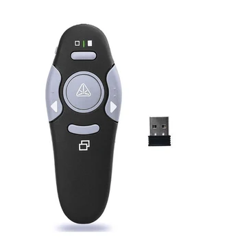 

Presentation Clicker Red Light Pointer 2.4G Wireless Presenter PowerPoint Clicker Electronic Laser PPT Page Turning Pen