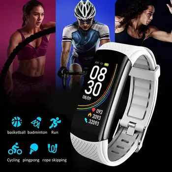 

Smart Bracelet Body Temperature Heart Rate Blood Pressure Monitor Smart Band Fitness Tracker Smart Wristband IP67 Waterproof