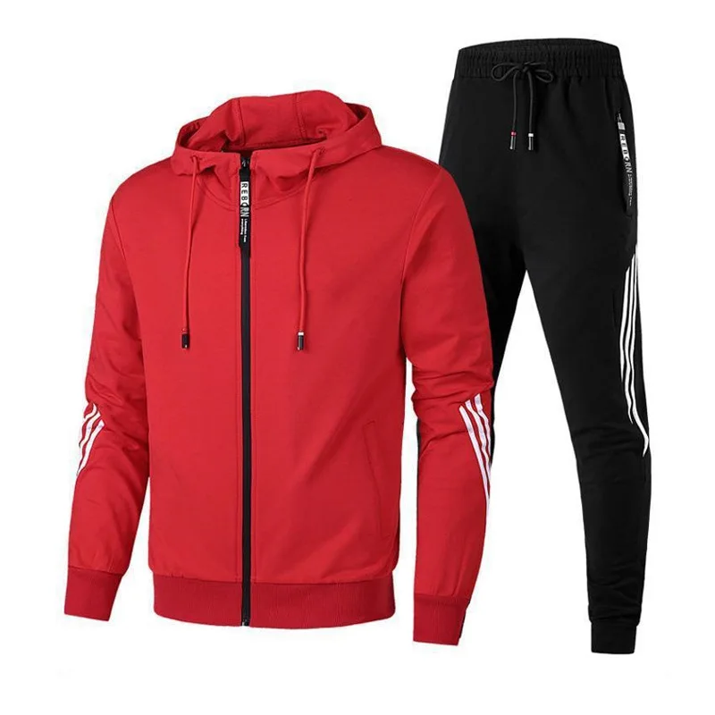 2021 Tracksuit Men Sport Suits Running Sportswear Gym Clothing Jogging Men Jogger Set Fitness Suits Training Gym Track Suit Male