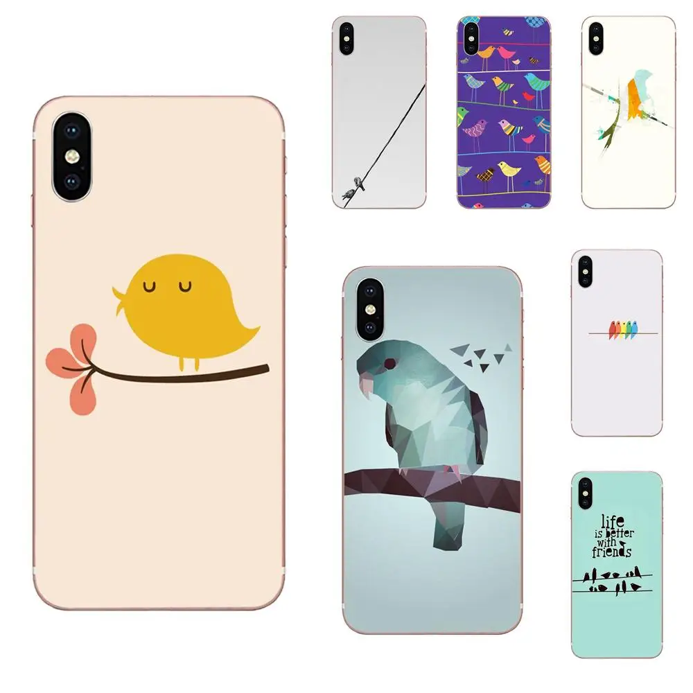 Милые птицы на проводе для Xiaomi Redmi Mi 4 7A 9T K20 CC9 CC9e Note 7 9 Y3 SE Pro Prime Go Play Новая мода из