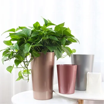 

Self Watering Planter Violet Pots Lazy Flower Pot Automatic-Watering Planter Flower Garden Supplies