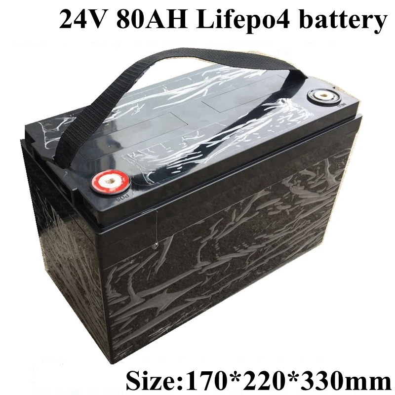 24V 80Ah LiFepo4 Батарея пакет для хранения энергии Системы UPS EV скутер дом на колесах