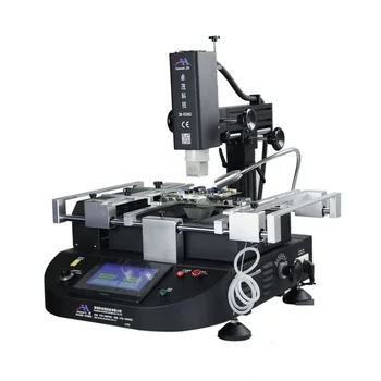 

ZM-R5860 BGA Rework Station 3 Zones Soldering And Desoldering machine cross-flow fan cool PCB board built-in vacuum pump