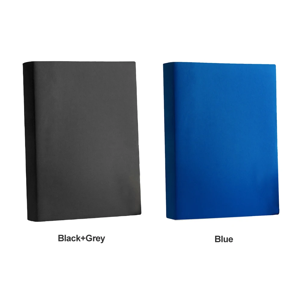Men Women Office Solid School Blank Scrapbook 416 Pages Soft Cover Ruled Notebook Travel Artificial Leather A4 Paper DIY Home | Канцтовары