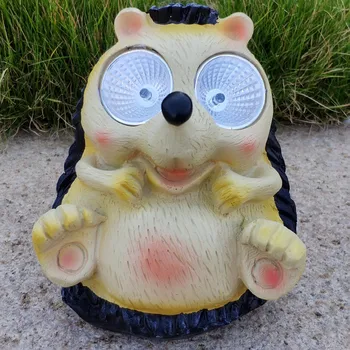 

Outdoor Garden Solar Light Hedgehog Shaped Led Decoration Ornament Cute Waterproof Energy Saving Home Lawn Lamp Bright Yard