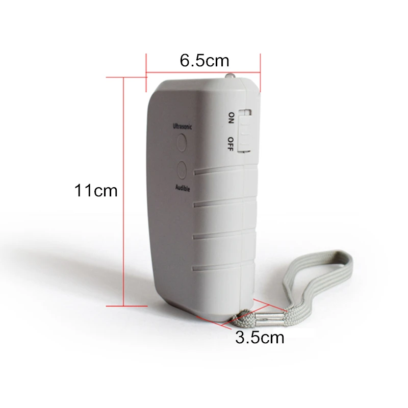 Portable Ultrasonic Dog Repeller Trainer LED Light Electronic Pet Cat Dog Repellent Anti Barking Training Device