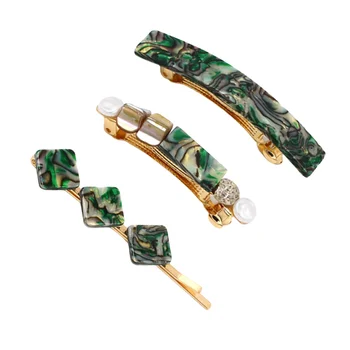 Kaufen 3 Stücke Haar Clips Retro Acryl Frühling Haar Clips Bobby Für Dame Mädchen