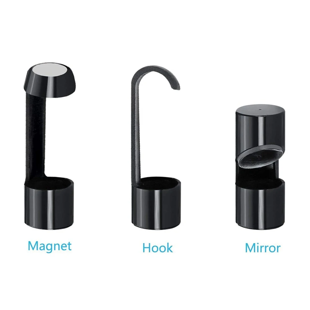 DEPSTECH-Juego de espejo de vista lateral magnético, para endoscopio de 8,5mm/5,5mm, impermeable, Cable duro, cámara de inspección por boroscopio, color negro