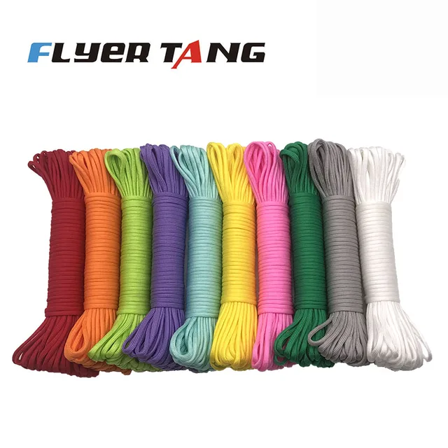4 Size Dia.4mm 7 stand Cores Paracord for Survival Parachute Cord Lanyard Camping Climbing Camping Rope Hiking Clothesline 1