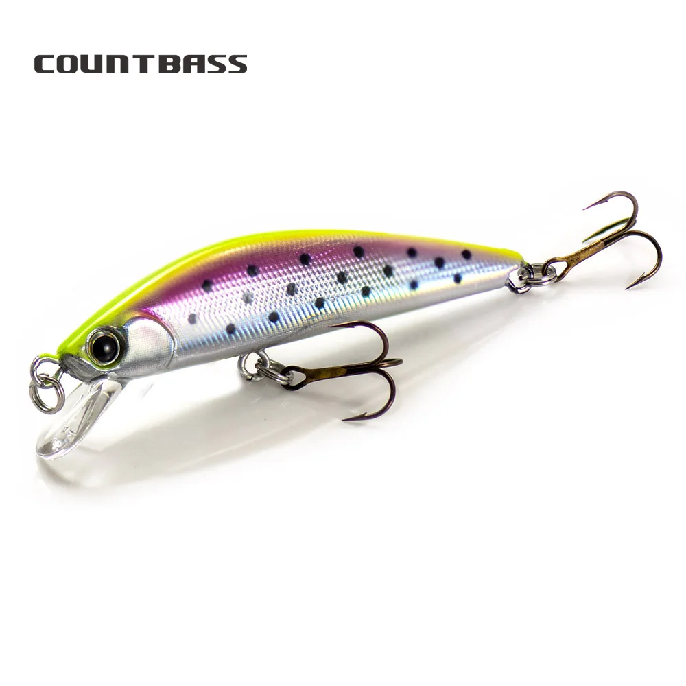 

COUNTBASS Sinking Minnow 63mm 7.6g Hard Baits Fishing Lures Wobblers for Trout, Black Bass, Perch Leurre Angler’s Lure Stickbait