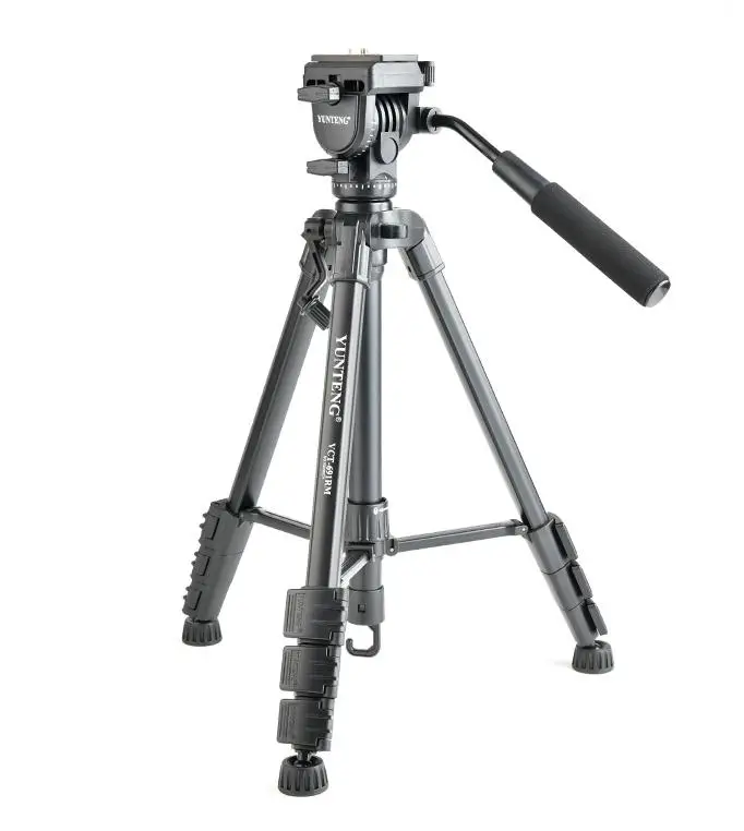 Yunteng VCT-691 портативный алюминиевый штатив с демпфирующей головкой для DSLR камеры