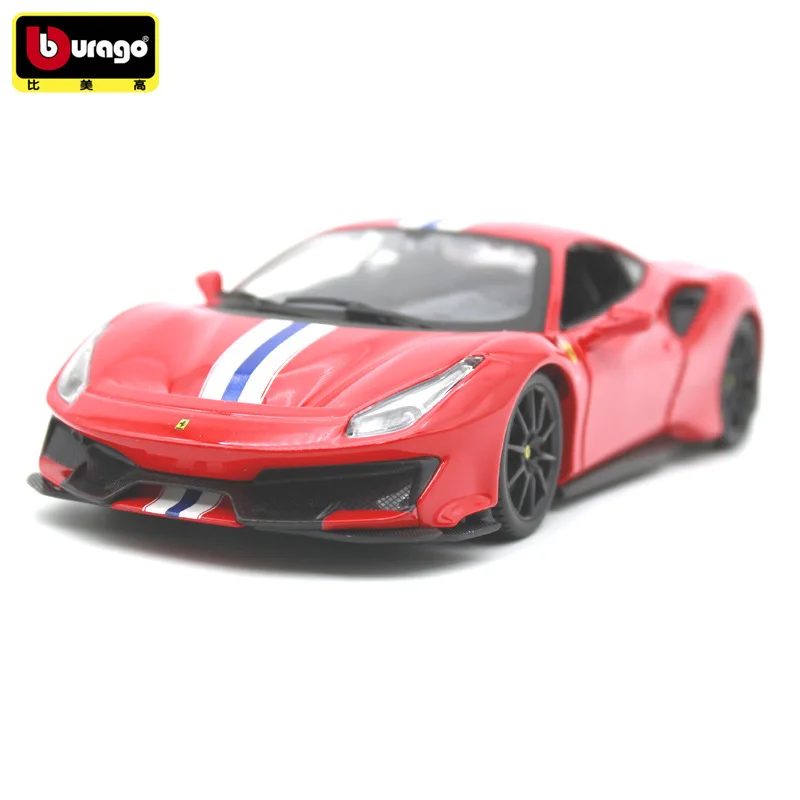 Модель автомобиля Burago 1:24 из искусственного сплава игрушка для Ferrari 488 pista модель