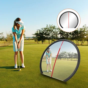 

Golf Putting Alignment Mirror Training Putting Practice Trainer Aid Corrector