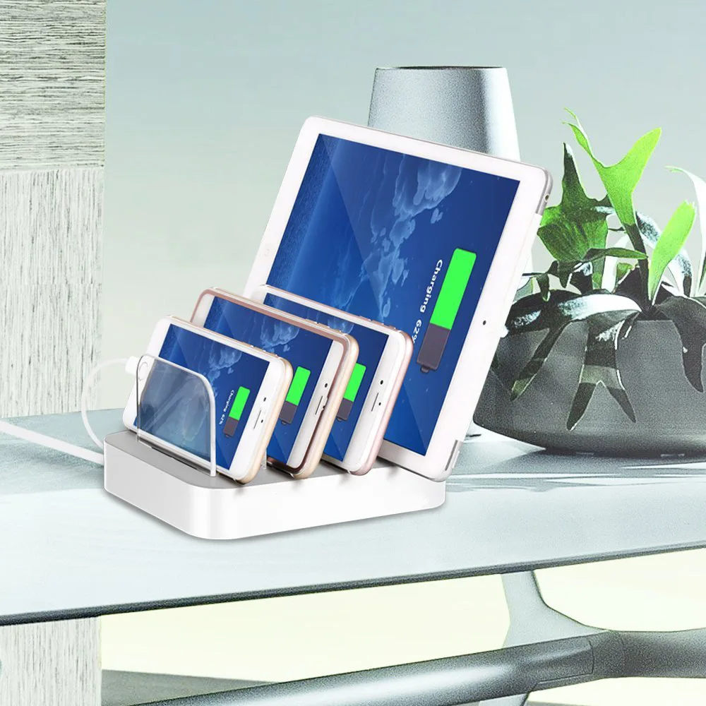 4 USB Смарт Быстрая зарядка многопортовый Смарт напоминание 2.4A быстрое зарядное устройство 4 usb порта быстрая зарядная станция