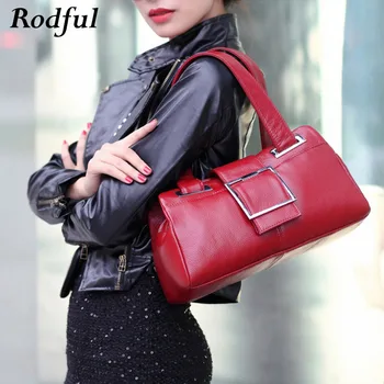 

Rodful luxury handbags women genuine leather bags designer pillow leather shoulder bag women Fashion ladies hand bag elegant