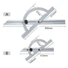 10-170  Angle Gauge Tools Stainless Steel Caliper Measuring Tools Stainless Steel Adjustable Angle Protractor 1