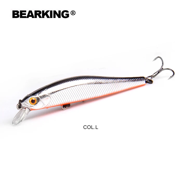 BEARKING 9 см 10 г Горячие рыболовные снасти shone приманки Гольян кривошипно вольфрамовый магнит вес системы воблер искусственные приманки - Цвет: L