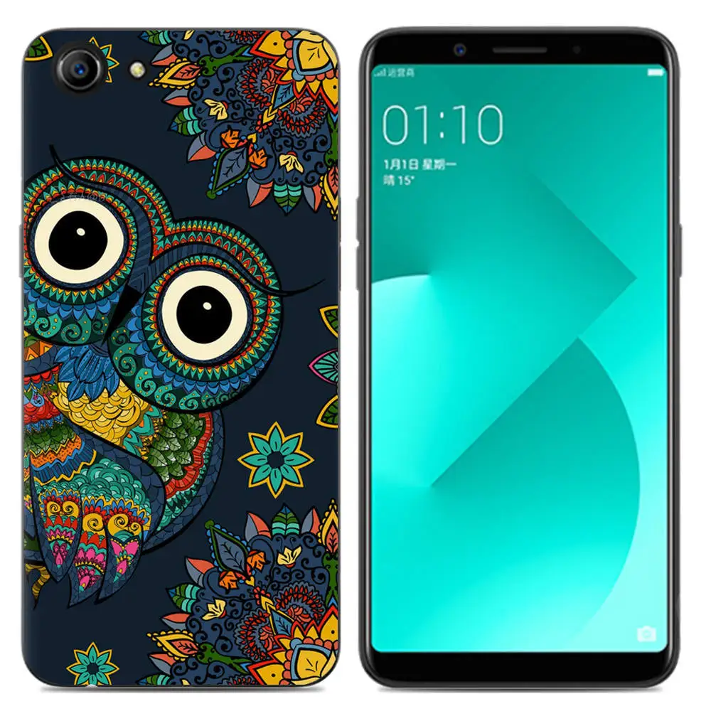 Мягкий чехол из ТПУ с принтом "высококачественный защитный чехол для OPPO A83 Мода окрашенные(полиуретан) и силикона для телефона чехол для OPPO A83 OPPOA83 A 83 чехол 5,7'' Тонкий Высококачественный защитный чехол для OPPO CPH1729