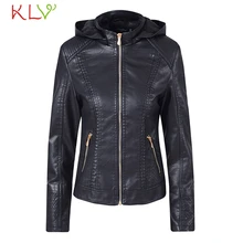 Женская куртка новая куртка из искусственной кожи Классическая Байкерская Базовая зимняя куртка Осенняя Толстовка тонкая дамская размера плюс верхняя одежда 19Aug