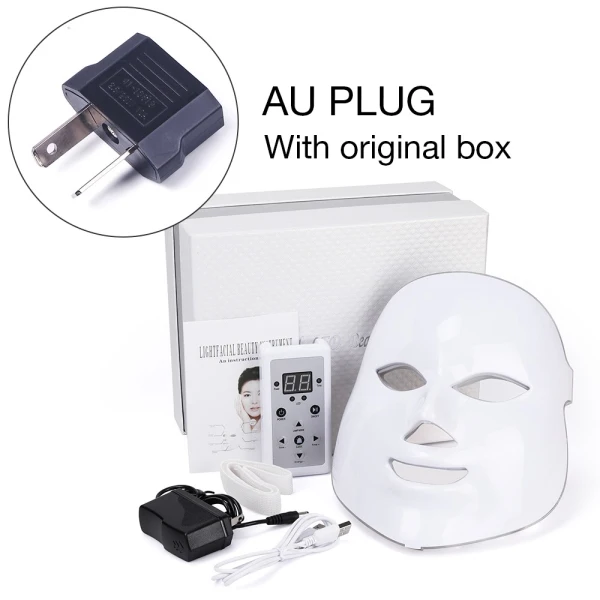 AU Plug VIP электрическая светодиодная маска для лица - Цвет: AU Plug