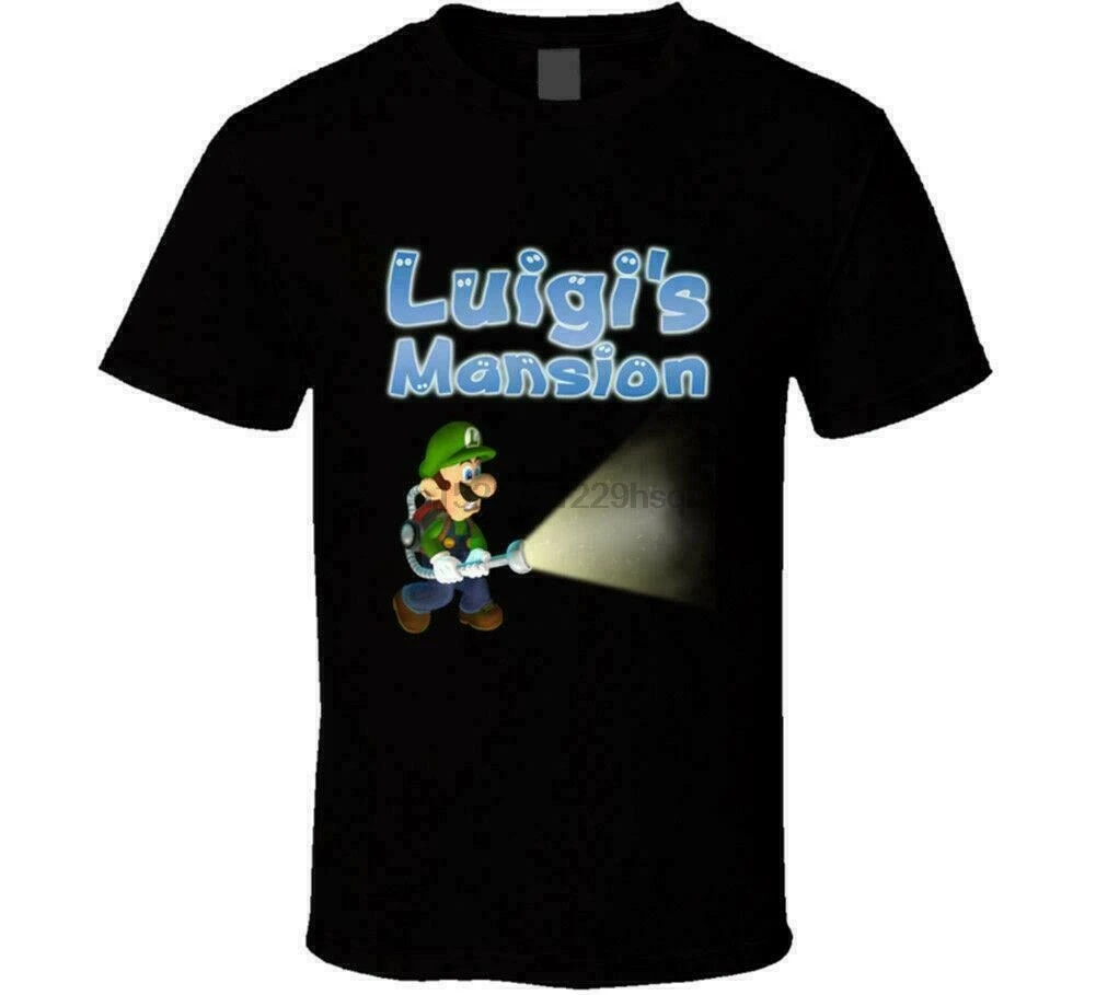 LUIGI MANSION SUPER MARIO BROS Мужская футболка много цветов подарок от нас 100% хлопок и