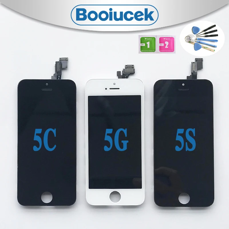 

AAA Quality For iPhone 5 5G 5C 5S LCD Display Screen Touch Screen Digitizer Assembly For iPhone 6 6G / 6 Plus 6Plus With Tools