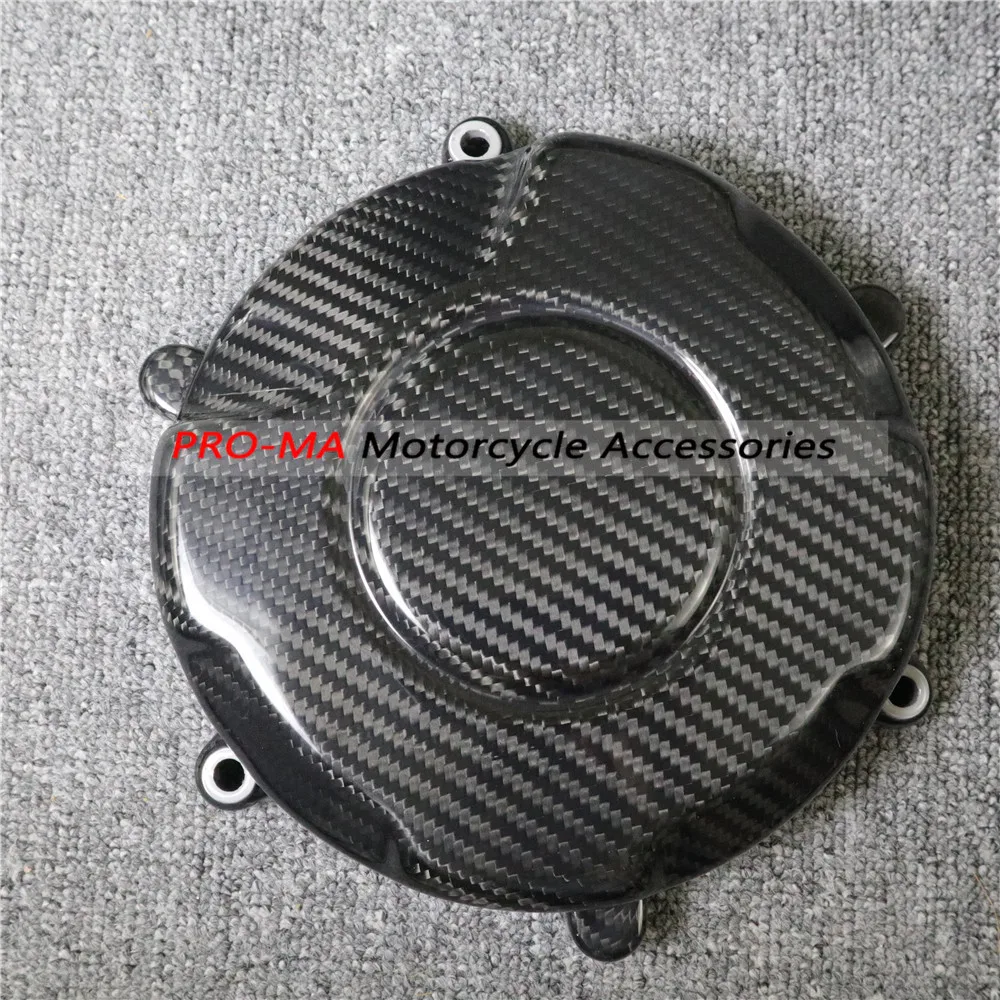 

Motorcycle right Engine Cover in Carbon Fiber For Ducati Panigale V4 2018-2019 Twill glossy weave