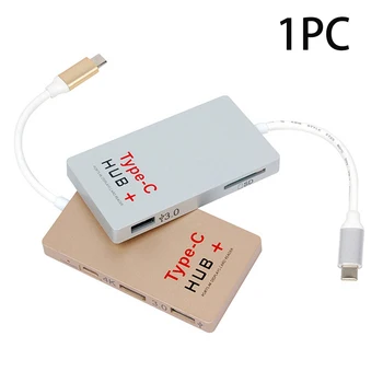 

PD Charging For PC Laptop High Speed HDMI 4K 30Hz Adapter Data Transfer USB C Hub Aluminum Alloy 3.0 Ports Card Reader 10Gbps