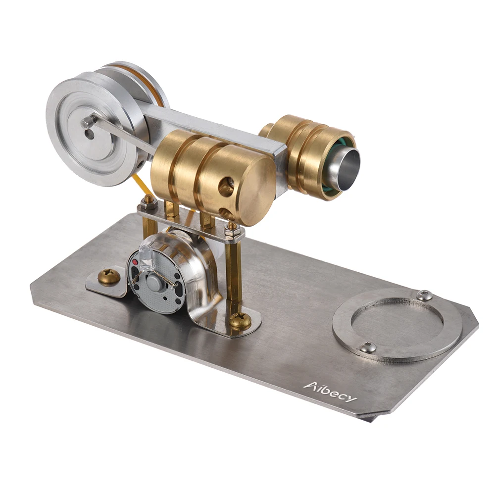 Aibecy двигатель для перемешивания горячего воздуха модель электрогенератора металлическая база научная образовательная игрушка