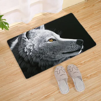

Modern 3D Printing Wolves Super Soft Velvet Print Living Room Carpet Bedroom Floor Mat Bathroom Mat Doormat Foot Pad