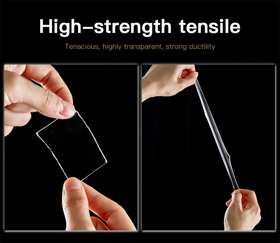 !ACCEZZ Nano Tape Magic Adhesive Tape Multi-Function Mobile Phone Sticker Stand For iPhone X Car Paste Gel Pad Flexible Bracket (6)