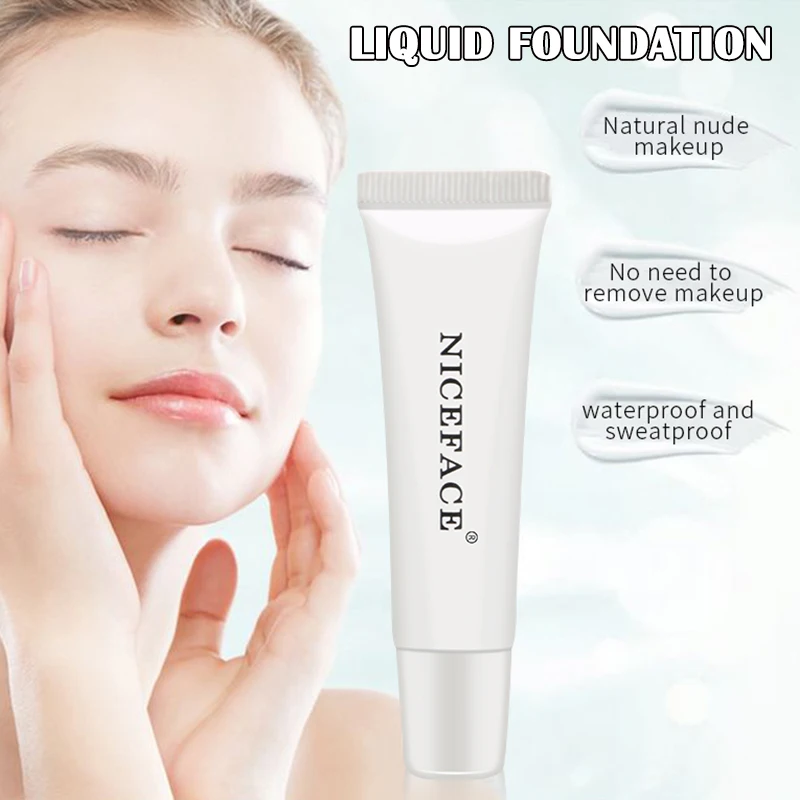 

High Quality Matte Coverage Liquid Foundation Makeup Brightening Concealer Powder Face Cream