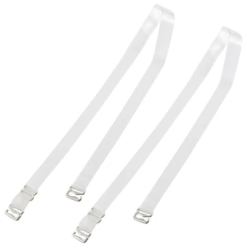 

Metal Hook 1cm Wide Clear Invisible Bra Shoulder Straps Pair
