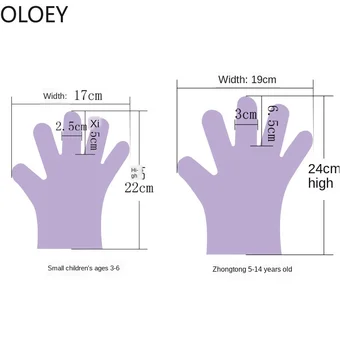 

Children Disposable Gloves Food Grade Kindergarten Food Catering Children's Small Size Scrub Glove Kitchen 200pcs Gloves
