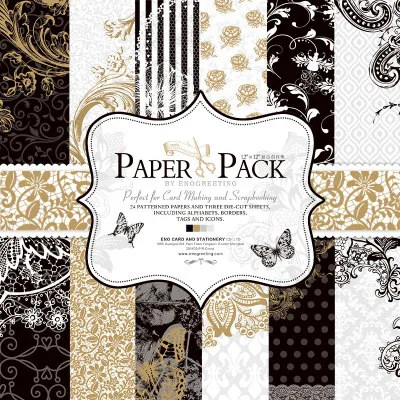 

27sheets/pack,12 inch luxurious Black and white cardstock making DIY Scrapbooking background Paper pack Set,origami,paper craft