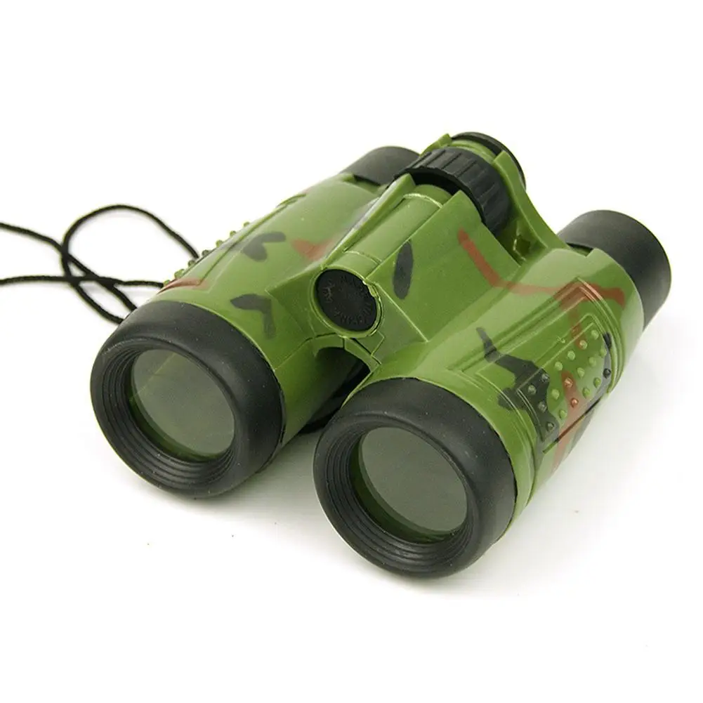 6x30 Binoculars Children Simulation Adjustable CS Hunting Field Survival Telescope Toy Adjustable Child Telescope Bright Colours