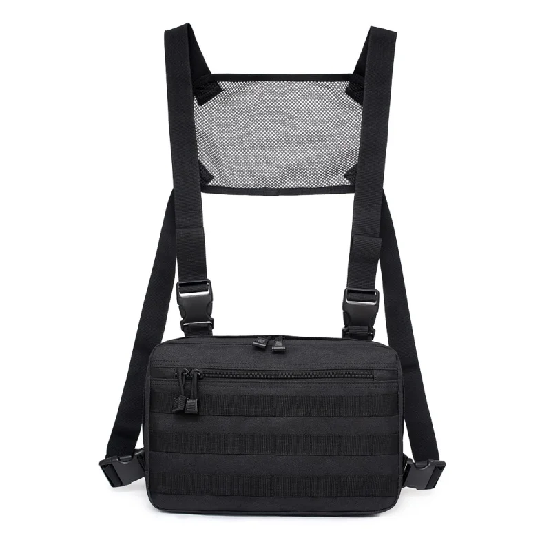 

Chest Bag Adjustable Hunting Tactical Chest Rig Hip Hop Streetwear Functional Shoulder Bag Waist Packs EDC Molle Vest Pouch