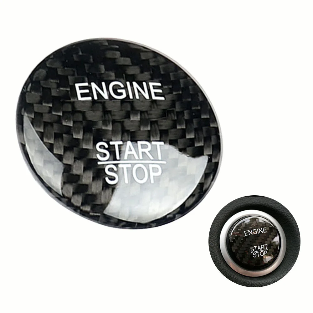 

Carbon Fiber Car Engine Start Stop Key Protector Cover for Benz A B C E S GLC GLA CLA ML GL GLE Class AMG W204 W117 W238