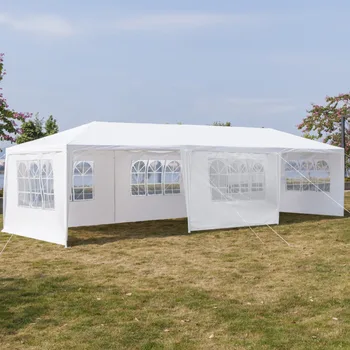 

3x9m Portable Upgrade Outdoor Gazebo Canopy oversize Party Wedding Waterproof Tent Garden Patio Gazebo 5/7/8 Walls