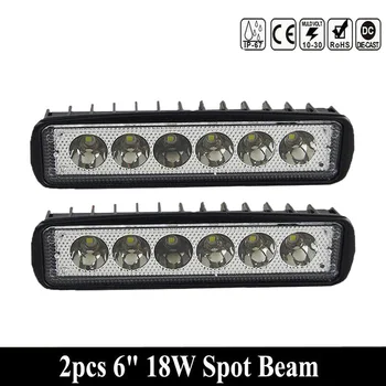 

2pcs Work Light Car Auto 6-Inch Spotlight For SUV Off-Road Vehicle ATV