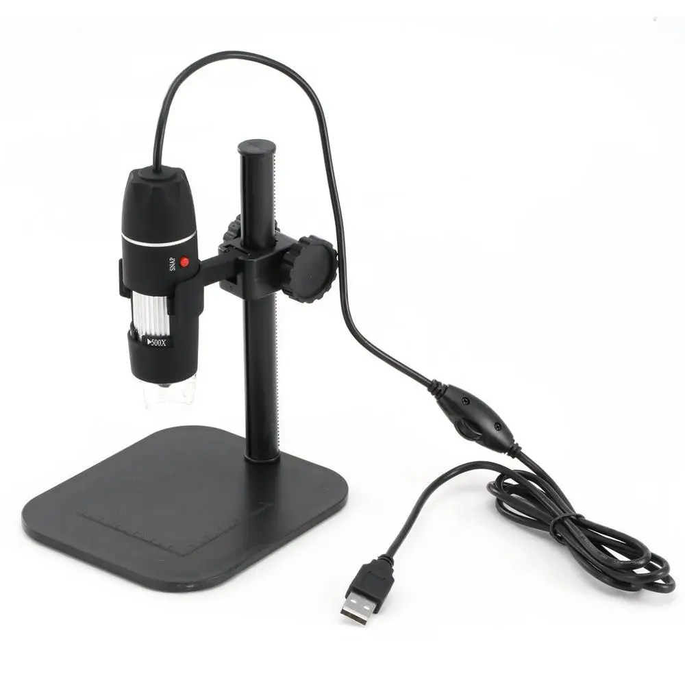 

Practical Electronics 5MP USB 8 LED Digital Camera Microscope Endoscope Magnifier 50X~500X Magnification Measure