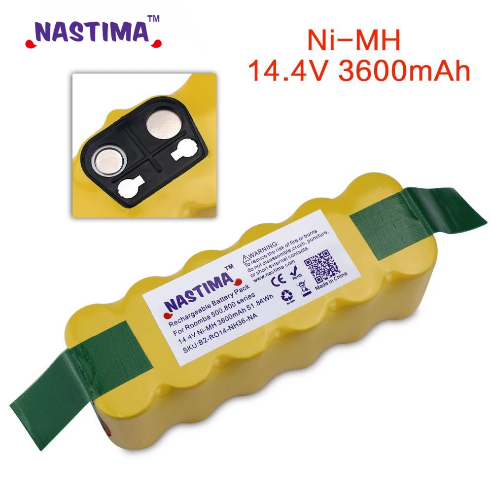 3600mAh NASTIMA 3600 мА/ч, Батарея для iRobot Roomba 500 600 700 800 900 серии пылесос iRobot roomba 600 620 650 700 770 780 800 - Цвет: 3600mAh