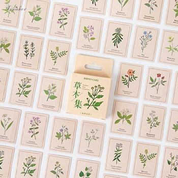 

XINAHER 46pcs/box Vintage Plant collection mini paper sticker package DIY diary decoration sticker album scrapbooking