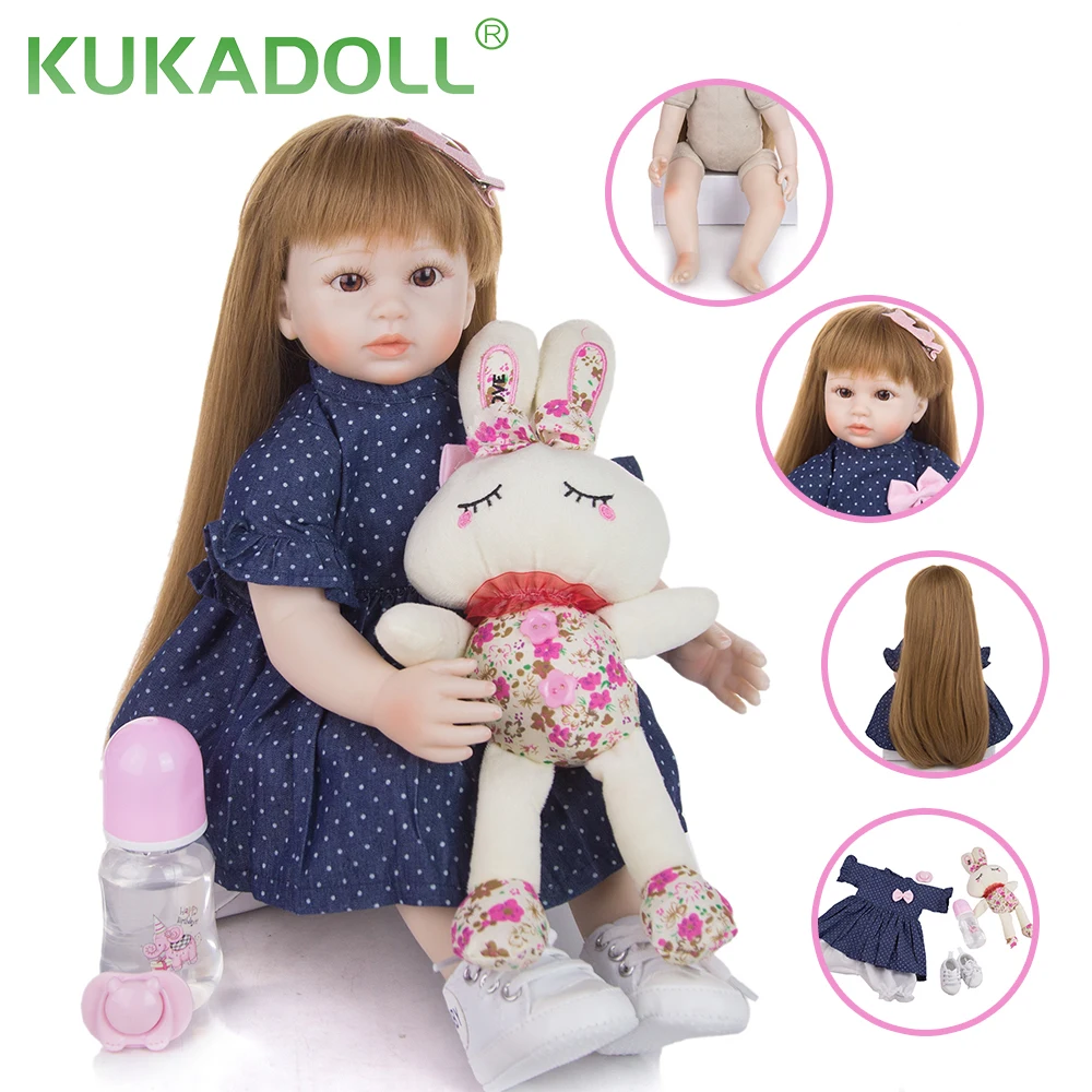 Кукла новорожденная KUKADOLL 19 дюймов тканевое тело мягкая милая кукла принцесса