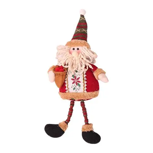 Новинка, 18 видов стилей, рождественские украшения, рождественские куклы, елочные украшения, инновационные украшения с лосем, Сантой, снеговиком - Цвет: D 23x12cm