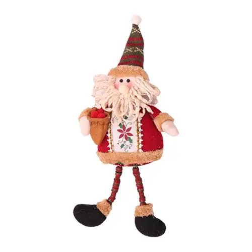 NEW 18 Styles Christmas Decorations Christmas Dolls Christmas Tree Decorations Innovative Elk Santa Snowman Decorations2019 - Цвет: D 23x12cm