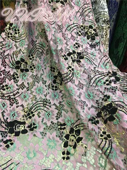 

2019 High Quality Sequins French Net Lace,African Tulle Mesh Sequence Lace Fabric for Nigerian Wedding Dress