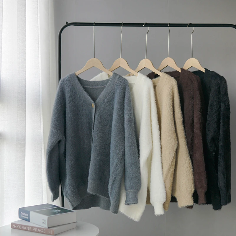 ^Cheap Winter Cardigan sweater Women Coat Faux Fur Knitted Sweater Korean Button Cardigan Soft Warm Women Tops ^Cheap Winter Cardigan sweater Women Coat Faux Fur Knitted Sweater Korean Button Cardigan Soft Warm Women Tops