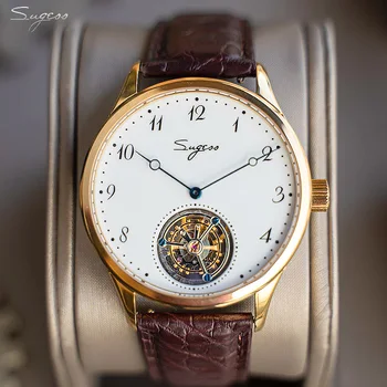 

Real Mechanical Men Tourbillon-watch Enamel Dial Casual Mens Tourbillon Original Mechanical Watches Top Brand Luxury For Men